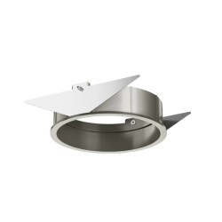 Flos Installation Frame Trim for Light Shadow Pro Ø 90 Adjustable - Brushed Steel