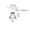 Flos Easy Kap 80 Square Fixed | Spot encastré