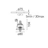 Flos Easy Kap Ø 80 Fixed Round - QR-CBC 51 | Recessed spot
