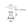 Flos Easy Kap Ø 80 Fixed Round - PAR16 | Recessed spot