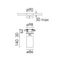 Flos UT Spot Ceiling Ø 86 - LED Array - CRI 80 | Plafondlamp