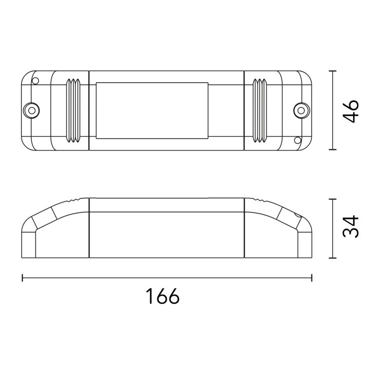 Flos LED Driver 24W Constant Current 150-500mA - Mains/Push Dim