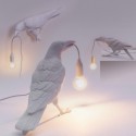 SELETTI Vogel lamp Links Indoor Wit