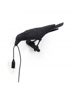 SELETTI Lampe Oiseau Gauche Extérieur Noir