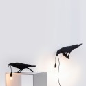 SELETTI Vogel lamp Links Outdoor Zwart