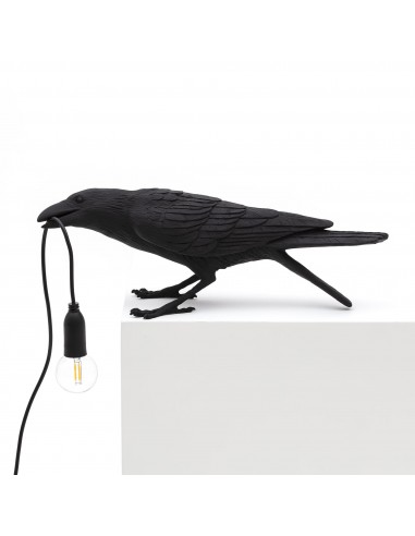 SELETTI Lampe Oiseau En Jouant Extérieur Noir