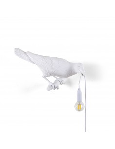 SELETTI Lampe Oiseau Droite Extérieur Blanc
