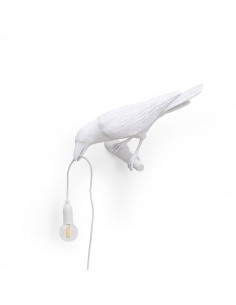 SELETTI Lampe Oiseau Gauche Extérieur Blanc