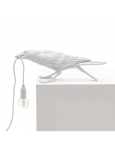 SELETTI Bird lamp Playing Outdoor White