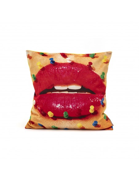 SELETTI Toiletpaper Kussen - Mouth With Pins