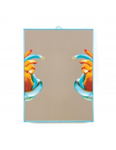 SELETTI Toiletpaper Mirror 30x40 cm - Hands With Snakes