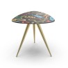 SELETTI Toiletpaper miroir avec cadre en bois - pieds en métal - serpents