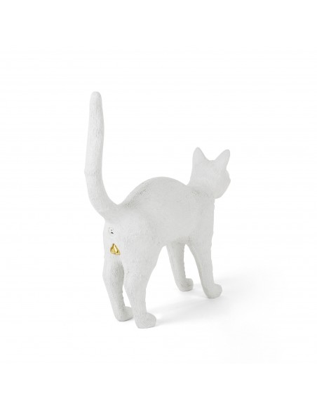 SELETTI The Jobby Cat Lamp White