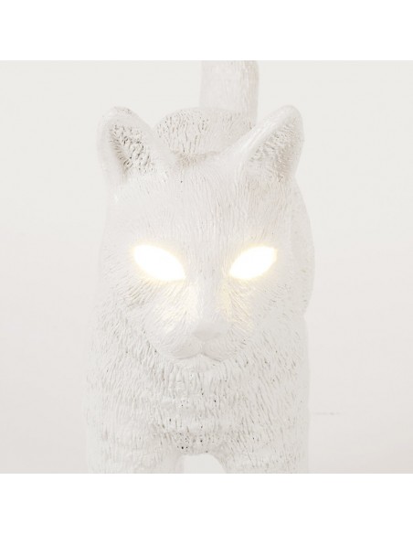 SELETTI The Jobby Cat Lamp White