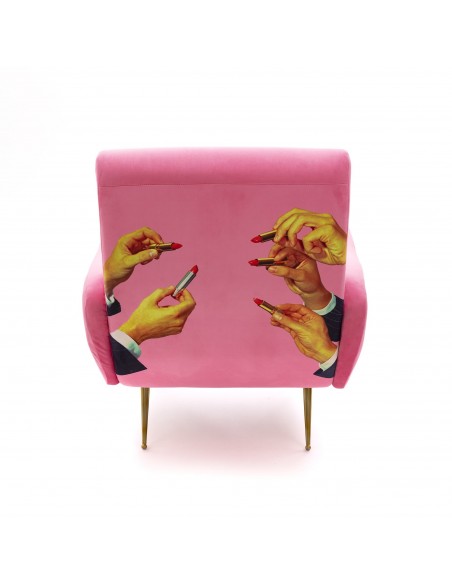 SELETTI Toiletpaper Armchair  - Pink - Lipsticks