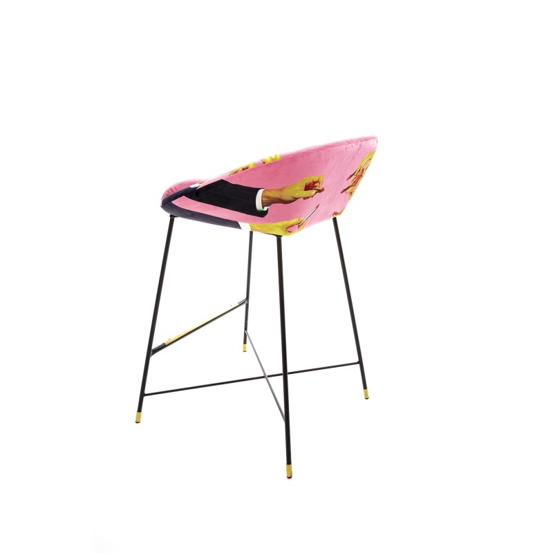 SELETTI Toiletpaper Chaise Haute - Rose - Rouges à lèvres