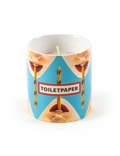SELETTI Toiletpaper Candle in porcelain jar - Essence Heavy Metal