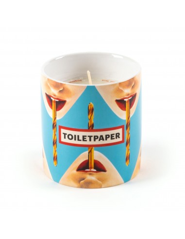 SELETTI Toiletpaper kaars in porseleinen potje - Heavy Metal