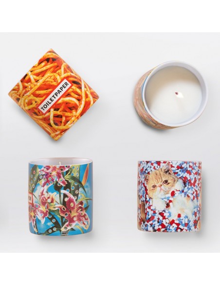 SELETTI Toiletpaper Candle in porcelain jar - Essence Squirrel's Sinfony