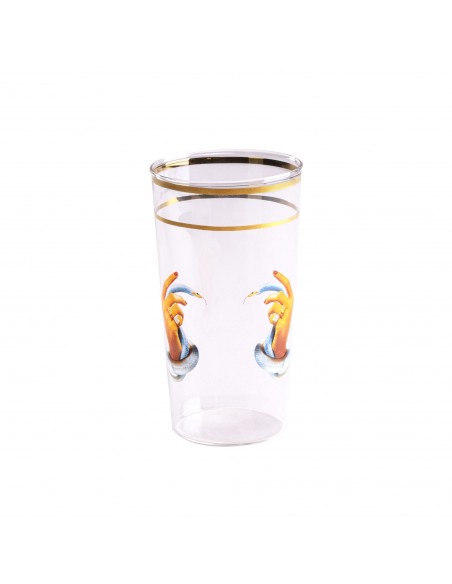 SELETTI Toiletpaper glass - hands with snakes