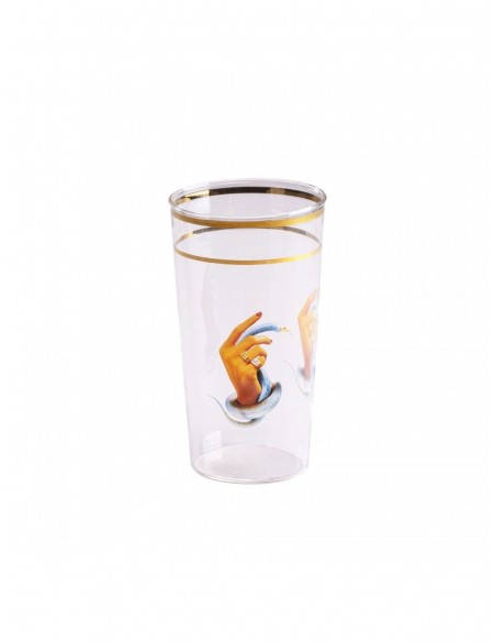 SELETTI Toiletpaper glass - hands with snakes