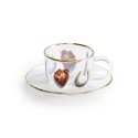 SELETTI Toiletpaper glazen koffieset - I love you