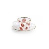 SELETTI Toiletpaper service à café en verre - roses