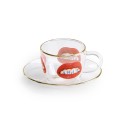 SELETTI Toiletpaper glazen koffieset - shit