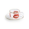 SELETTI Toiletpaper service à café en verre - shit