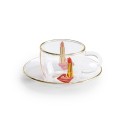 SELETTI Toiletpaper glazen koffieset - tong