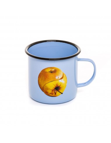 SELETTI Toiletpaper mug metal enameled - apple