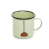 SELETTI Toiletpaper tasse à boire métal émaillé - piston
