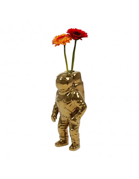 SELETTI Cosmic Diner Porcelain Starman vase Cosmic Diner - Gold