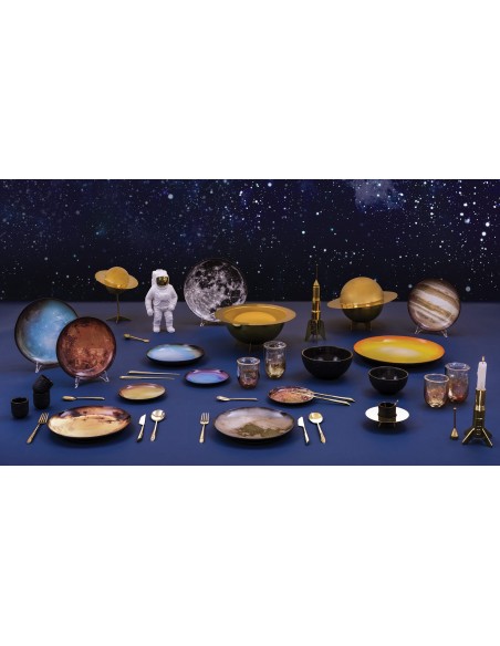 SELETTI Starman Vase porcelaine Cosmic Diner - Or