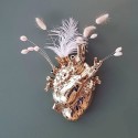 SELETTI Porseleinen vaas "Love In Bloom" - Goud