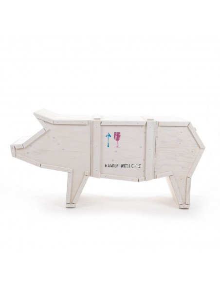 SELETTI Sending animals 2.0 Armoire en bois SELETTI - cochon