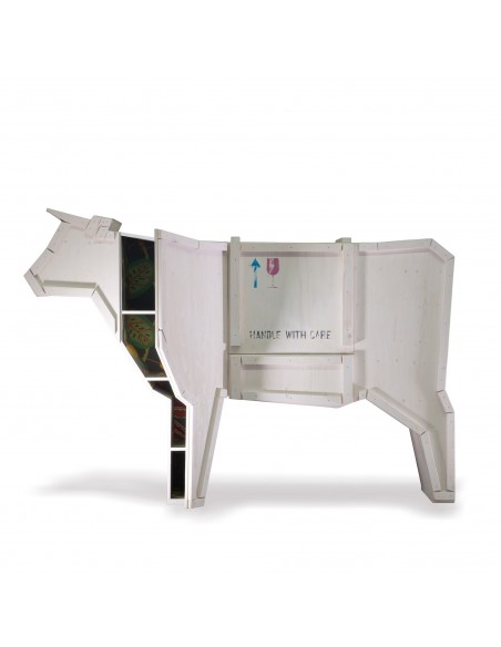 SELETTI Sending animals 2.0 Wooden Cupboard - Cow