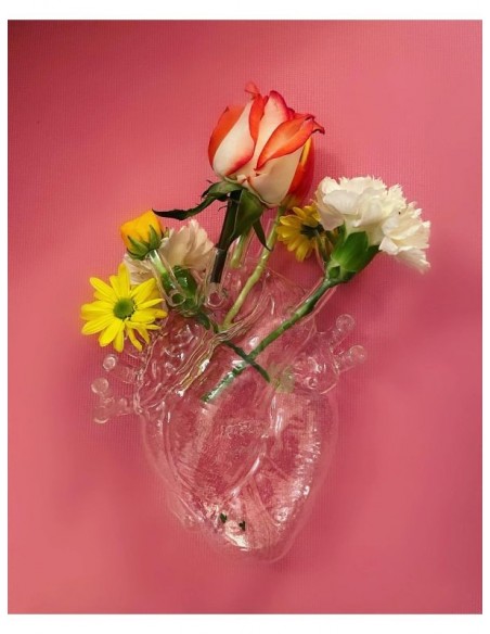 SELETTI Vase en porcelaine "Love In Bloom" - Transparent