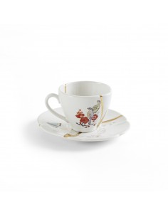 SELETTI Kintsugi Porcelain coffee cup + plate n'2