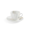 SELETTI Kintsugi Porseleinen koffietas + bord n'2