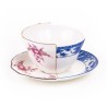 SELETTI Hybrid Tasse à thé + assiette porcelaine  - Zenobia