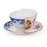 SELETTI Hybrid Tasse à thé + assiette porcelaine  - Zenobia