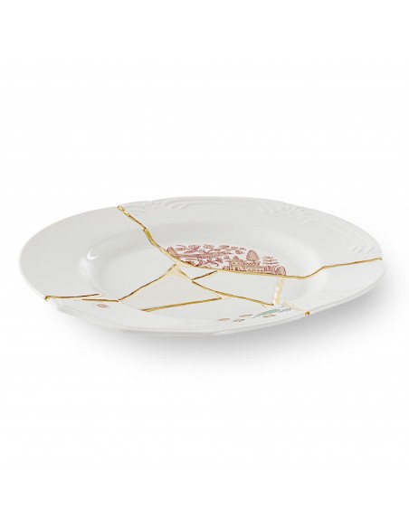 SELETTI Kintsugi Porcelain plate n'3