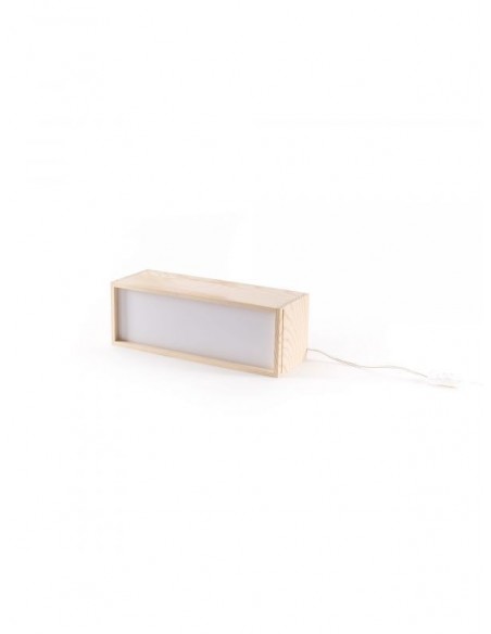 SELETTI lighthink_boxes box licht hout - Cm.30x10,5 h.10,5