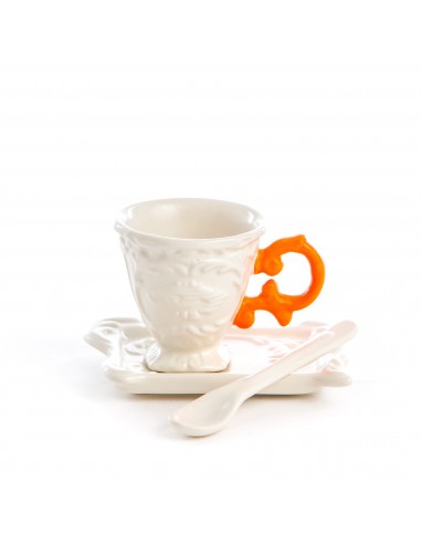 SELETTI I-wares service à café en porcelaine avec col. Manipuler