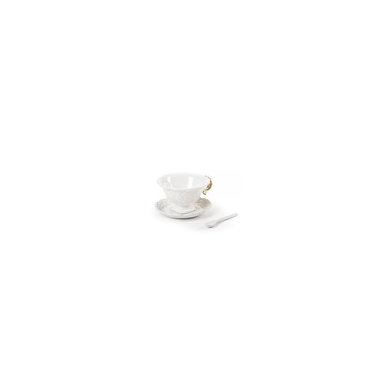 SELETTI I-wares porseleinen theeset met col. Handvat goud