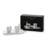 SELETTI service à café 2 tasses + 2 agitateurs + 1 plateau