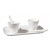 SELETTI service à café 2 tasses + 2 agitateurs + 1 plateau