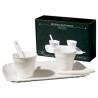 SELETTI service à café 2 tasses + 2 agitateurs + 1 plateau