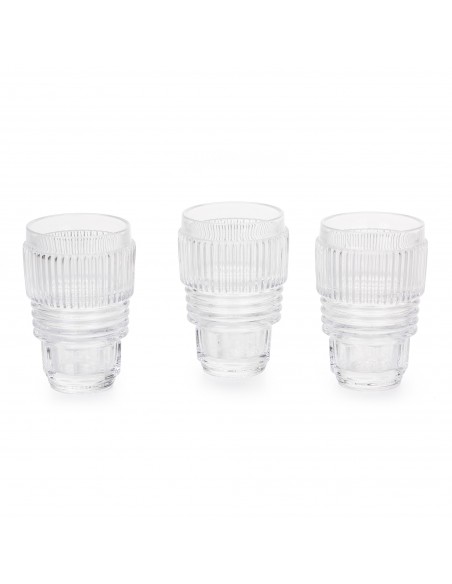 SELETTI Machine Collection Set of 3 small glasses
